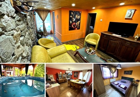 Почивка до София! Нощувка в самостоятелна къща за 11 човека и ползване на оборудвана кухня, барбекю и джакузи от Къща за гости Дени, село Чорул