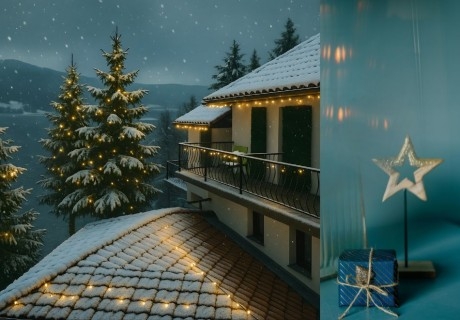 Коледа на брега на язовир Доспат! 2 нощувки на човек със закуски и 2 Празнични вечери в хотел Емили, Сърница