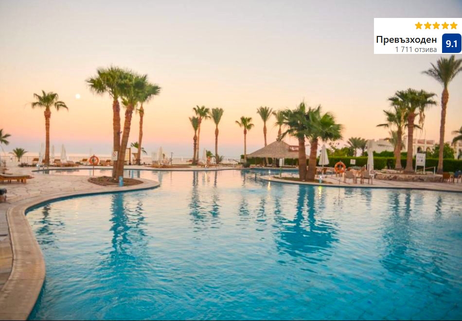 Коледа в хотел SAFIR SHARM WATERFALLS RESORT 5*, Шарм Ел Шейх, Египет с полет от София + 5 или 7 нощувки на човек на база All Inclusive