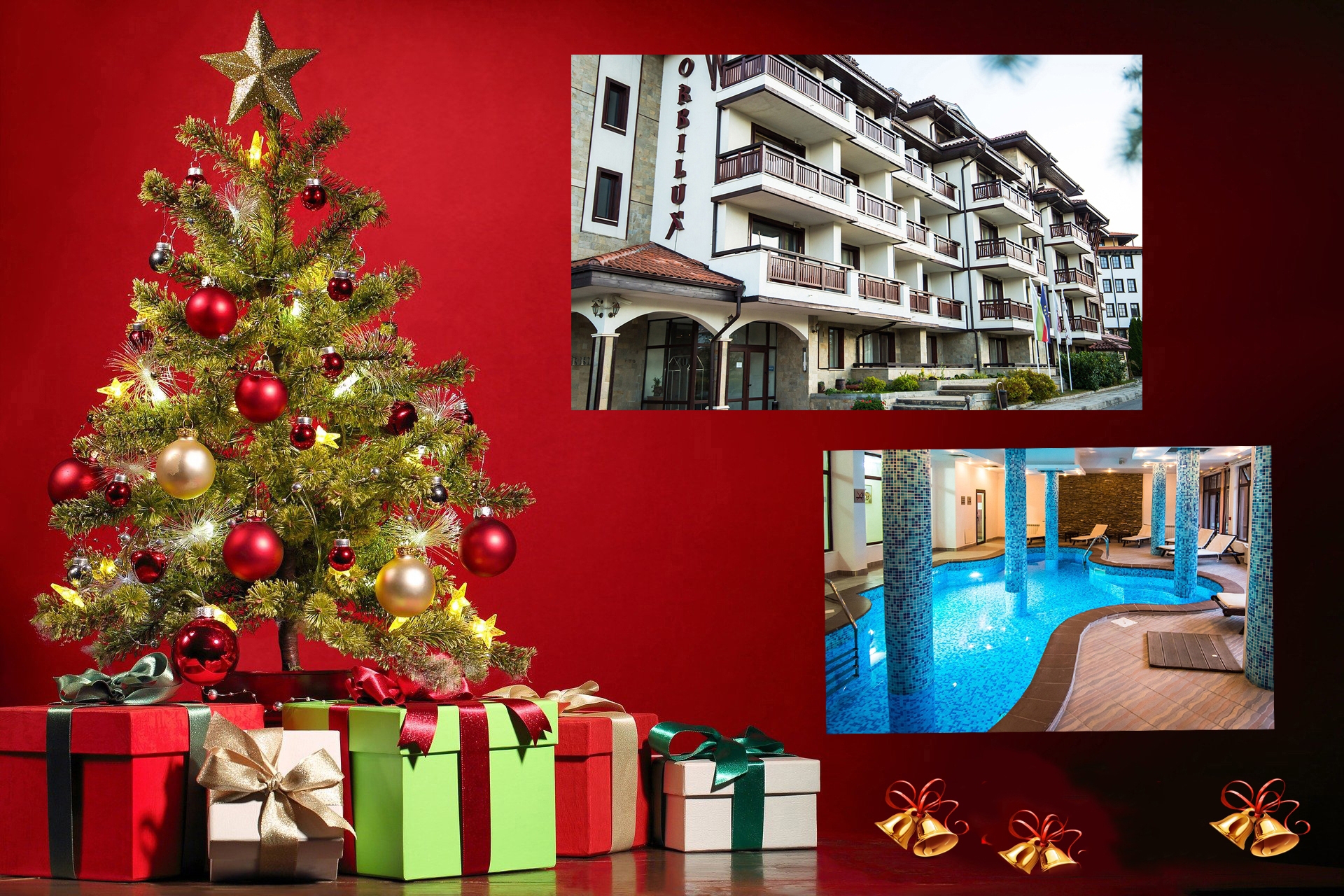 15.12-27.12 в Банско! 3 или 4 нощувки на човек със закуски и вечери + басейн, сауна и парна баня в хотел Орбилукс***