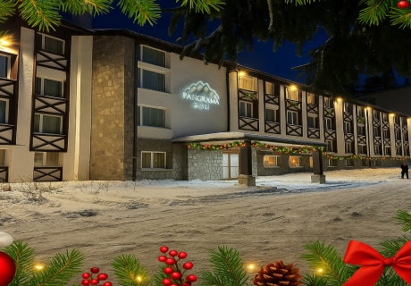 Коледа в Пампорово! 3 нощувки на човек със закуски и вечери, едната празнична + джакузи и релакс зона от хотел Панорама СКИ