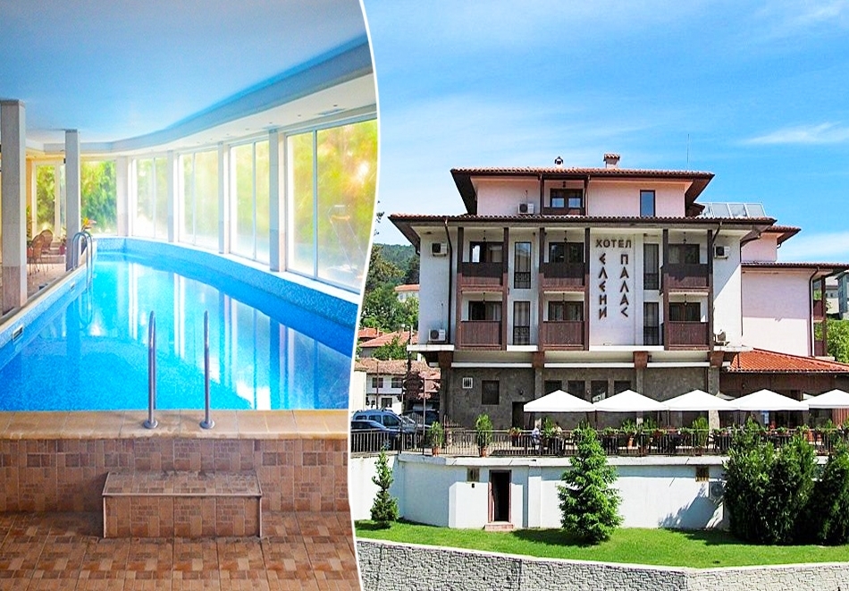 Релакс в Елена: Нощувка на човек със закуска и вечеря + нова релакс зона с басейн в хотел Елени Палас