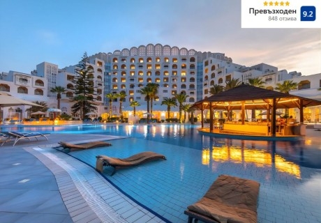 През 2026г. на първа линия в MARHABA PALACE 5*, Порт ел Кантауи, Тунис! Чартърен полет от София + 7 нощувки на човек на база All Inclusive!