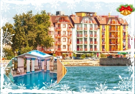 Коледа в Поморие! 2 или повече нощувки на човек със закуски с празнична вечеря + басейн и СПА в хотел Сейнт Джордж****, Поморие