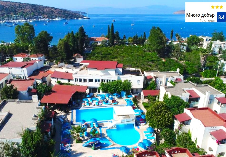 Ранни записвания на 50м. от плажа в SUMMER GARDEN SUITES AND BEACH HOTEL, Бодрум, Турция 2026. Чартърен полет от София + 7 нощувки на човек на база All Inclusive!