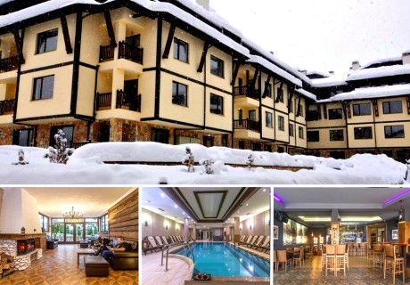 На СКИ и СПА в Банско! Нощувка на човек със закуска или закуска и вечеря с напитки + вътрешен басейн и релакс зона от хотел Мария Антоанета****