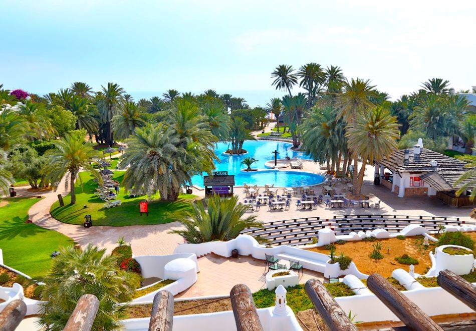 Ранни записвания на първа линия в ODYSSEE RESORT THALASSO & SPA ZARZIS 4*, о. Джерба, Тунис 2026. Чартърен полет от София + 7 нощувки на човек на база All Inclusive