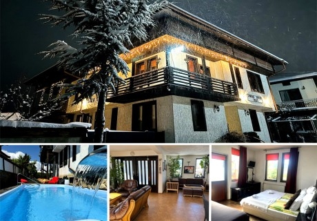 Нощувка на човек със закуска + външен топъл басейн от Къща за гости Елит, Добринище