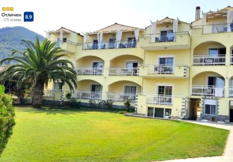 Нощувка на човек на 150м. от плажа в Carpe Diem, о. Тасос, Гърция!