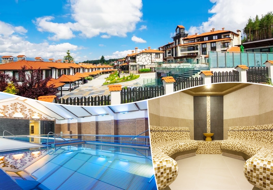 Нощувка в самостоятелна вила за двама или четирима със закуска и вечеря + минерален басейн и анимация за деца в Русковец Термал Резорт 4*, Добринище. Дете до 11.99г.- безплатно!