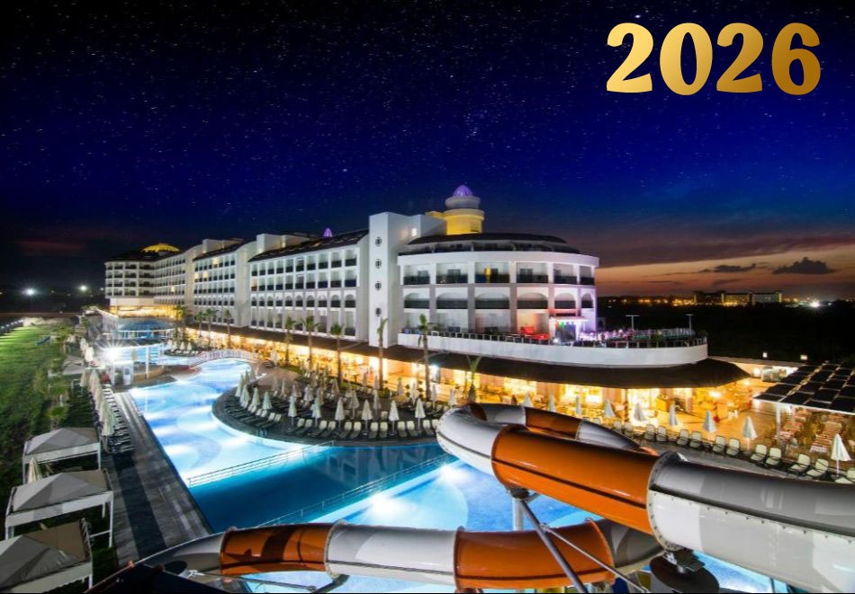 Нова година в Сиде, Турция: 4 нощувки на човек на база All inclusive + полет от София в PORT RIVER HOTEL 5* Нова година в Сиде, Турция: 4 нощувки на човек на база All inclusive + полет от София в PORT RIVER HOTEL 5*