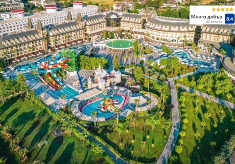 Ранни записвания през май на 200м. от плажа в Crystal Prestige Elite 5* 5*, Кемер, Турция! Самолетен билет от София + 7 Ultra All Inclusive нощувки на човек