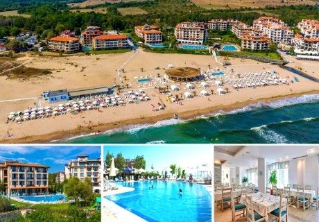 Ранни записвания за море 2026г. на ПЪРВА линия, плаж Оазис Бийч, Лозенец: Нощувка на човек на база All Inclusive + басейн от Хотел Оазис дел Маре****