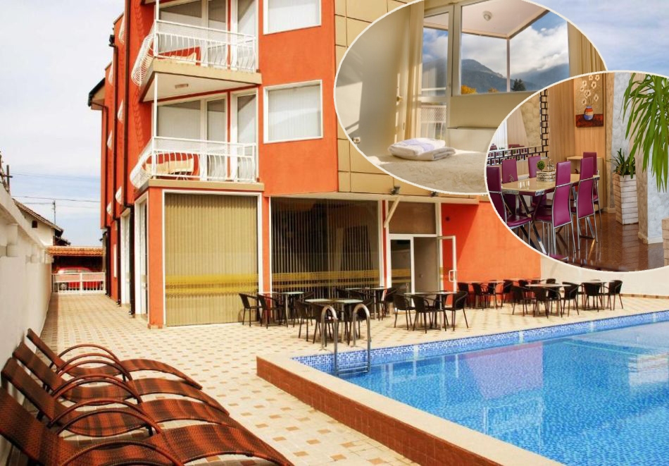 Релакс в Сапарева баня: Нощувка на човек със закуска и вечеря + минерален басейн и релакс зона в хотел Виа Лакус