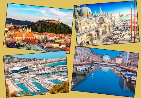 Екскурзия до Загреб, Любляна, Триест, Генуа, Сан Ремо, Империя, Венеция: Автобусен транспорт + 5 нощувки на човек със закуски