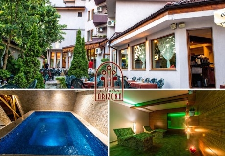 2+ нощувки на човек със закуски и вечери + релакс зона от семеен хотел Аризона, Павел Баня