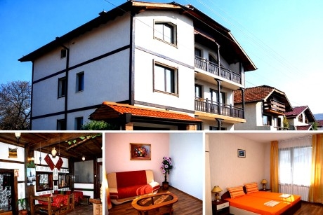 Почивка в Банско: Нощувка за двама, трима или наем на цяла къща за 20 човека от Къща за гости Перина