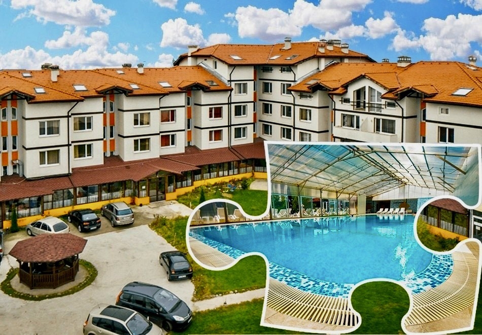 Релакс в с. Баня до Банско: Нощувка на човек със закуска и вечеря + закрит минерален басейн и релакс пакет в хотел Вита Спрингс