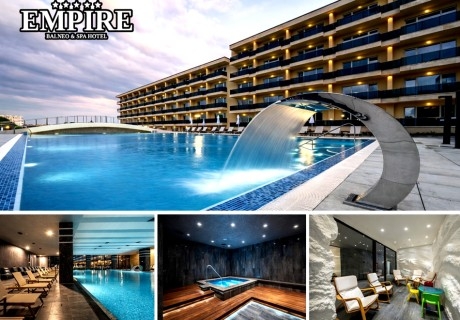 Почивка в Хисаря: Нощувка на човек със закуска и вечеря + вътрешни минерални басейни и СПА зона от СПА хотел Империя*****