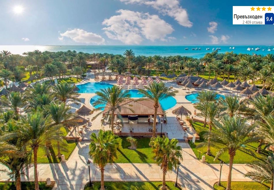 На първа линия, Хургада, Египет: Полет от София + 7 нощувки на човек на база All Inclusive в SIVA GRAND BEACH 4*