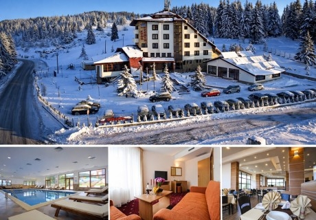 Почивка в Пампорово: Нощувка на човек със закуска и вечеря + топъл закрит басейн и релакс зона от хотелски комплекс КООП Рожен