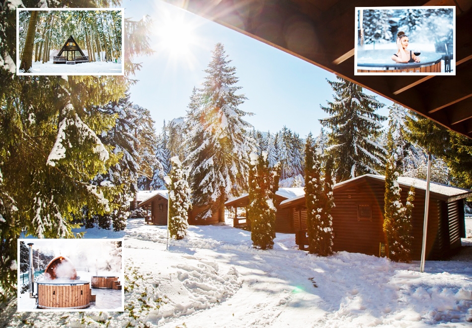 На ски в Боровец във Вилни селища Ягода и Малина: Нощувка в напълно оборудвани къщи с капацитет 4 или 5 човека + басейн и релакс зона