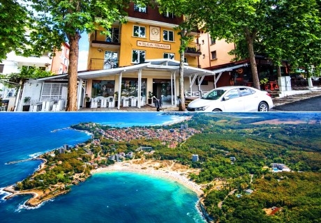 Ранни записвания за лятна почивка в Китен: Нощувка на човек със закуска и възможност за обяд и вечеря + басейн от Семеен хотел Лотос Апартмънтс