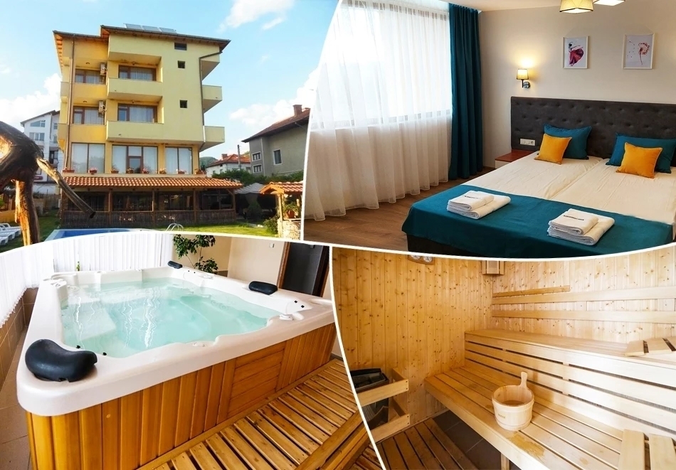 Зима в Огняново: Нощувка за двама със закуска или със закуска и вечеря + джакузи и сауна в хотел Шарков