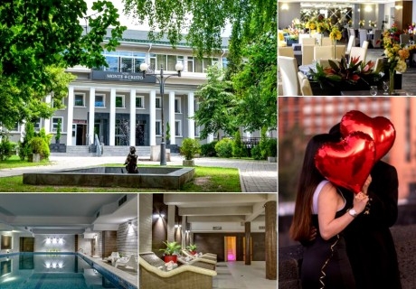 Свети Валентин в Благоевград: Нощувка на човек със закуска и вечеря + минерален басейн и релакс зона от хотел Монте Кристо