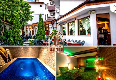 2+ нощувки на човек със закуски и вечери + релакс зона от семеен хотел Аризона, Павел Баня