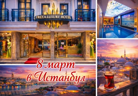 Екскурзия за 8-ми март до Истанбул: Транспорт от Варна + 2 нощувки на човек със закуски в хотел Freya 4* с възможност за празнична вечеря с гост изпълнител Наташа Джорджевич + басейн и релакс зона от ТА Йонека Турс