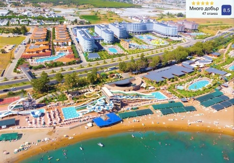 Почивка в Алания, Турция: Автобусен транспорт от София + 7 нощувки на човек на база Аll Inclusive + басейни в EFTALIA VILLAGE HV 4*