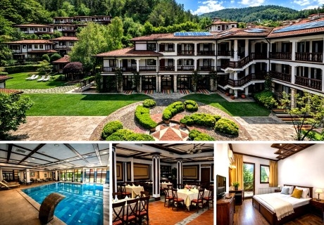 Почивка в Девин: Нощувка на човек със закуска и вечеря + вътрешен басейн, външни топила, СПА и Терма зона с минерална вода от хотел Исмена****