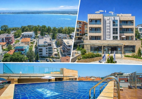 Ранни записвания за море 2026 в Приморско: Нощувка на човек със закуска, закуска и вечеря или ULTRA All inclusive + басейн в хотел Синема 4*. Дете до  12г. - Безплатно!