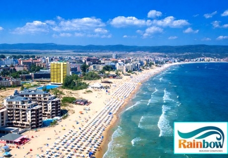24 август - 22 септември на ПЪРВА линия в Слънчев бряг! 2+ нощувки на човек на база All Inclusive + басейн от Голдън Рейнбоу Вип Резиденс