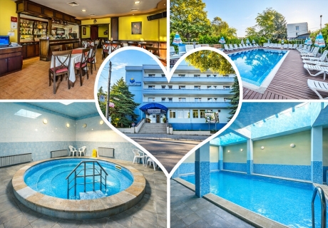 Почивка в Сапарева баня с МИНЕРАЛНА вода: Нощувка на човек със закуска и вечеря + басейн и релакс център  от Хотел Германея