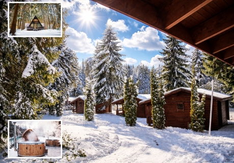 На ски в Боровец във Вилни селища Ягода и Малина: Нощувка в напълно оборудвани къщи с капацитет 4 или 5 човека + басейн и релакс зона
