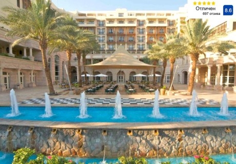 На метри от плажа в Йордания: Полет от София + 7 нощувки на човек със закуски в Movenpick Resort & Residences Aqaba 5*. Възможност за посещение на град Петра и сафари в пустинята Уади Рум