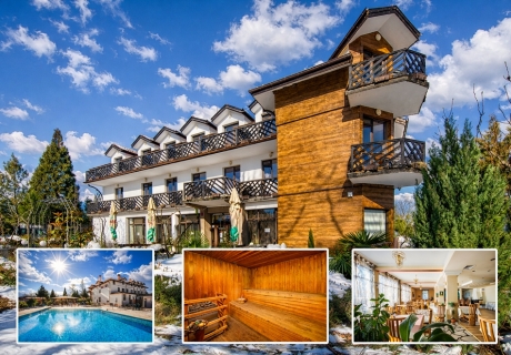 Релакс в Долна баня: Нощувка на човек със закуска + открит минерален басейн, джакузи и релакс зона в комплекс Долна баня