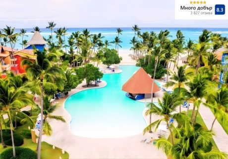 През март в Доминикана, Доминиканска република: Чартърен полет от Мадрид + 7 нощувки на човек на база All Inclusive в Caribe deluxe Princess hotel 5*