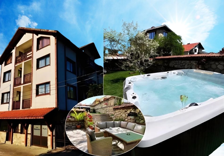 Почивка в Добринище: Нощувка на човек със закуска и ползване на джакузи с минерална вода в къща за гости Александра