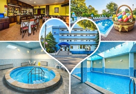 Великден в Сапарева баня с МИНЕРАЛНА вода: 3 нощувки на човек със закуски и вечери + басейн и релакс център  от Хотел Германея