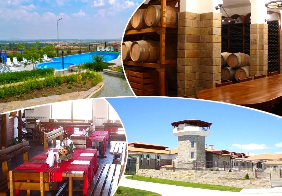 Нощувка на човек със закуска или закуска и вечеря от Комплекс Шато Уинди Хилс до Сливенски минерални бани