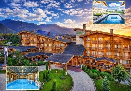 Ски и релакс в Разлог: Нощувка на човек на база All inclusive + 4 басейна и спа зона в хотел Пирин Голф Хотел & СПА 5*