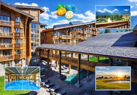 Великден в Разлог: 3 нощувки на човек със закуски и вечери или на база All inclusive + празничен обяд и програма + 4 басейна и спа зона в Пирин Голф & Кънтри клуб 4*