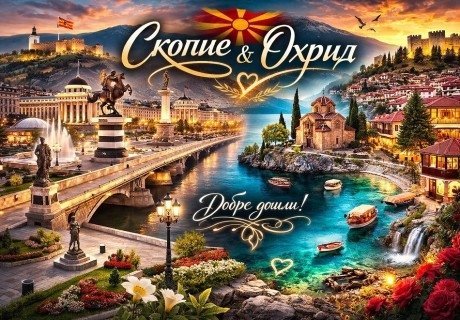 Екскурзия до Скопие и Охрид, Северна Македония: Транспорт + 2 нощувки на човек със закуски + Билянини извори и манастира Свети Наум от Ню Сън Травел. Тръгване от Варна, Слънчев брг, Бургас, Стара Загора и Пловдив