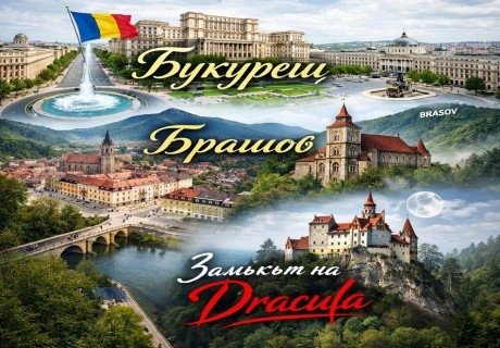 Екскурзия до Букурещ, Брашов и Синая, Румъния: Транспорт + 2 нощувки на човек със закуски и вечери + посещение на Замъка на Дракула от Ню Сън Травел. Тръгване от Бургас, Слънчев бряг, Варна, Шумен и Русе