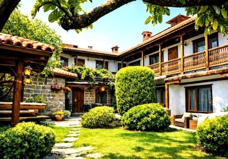 Почивка в Банско: Нощувка в самостоятелна къща за 18 човека + ползване на механа от Къща за гости Клечерова