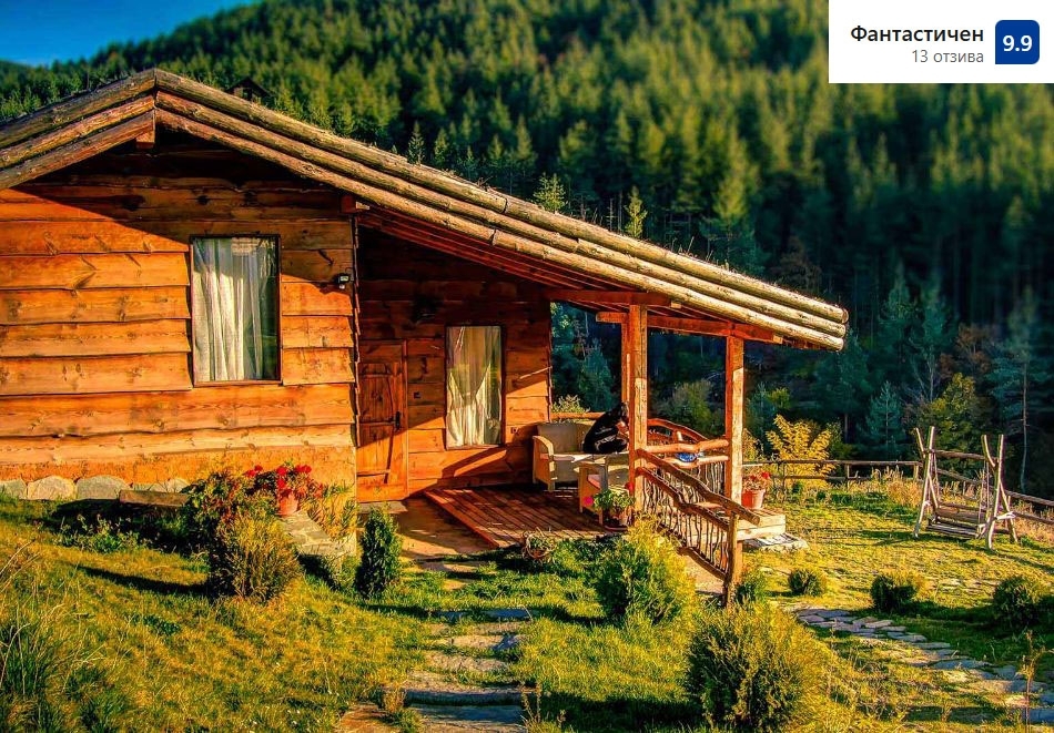 Почивка в Лещен: Нощувка на човек в самостоятелна къща от Еко къща Дървена