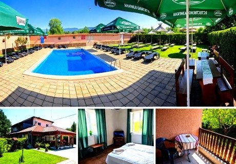 Почивка в Сливенски минерални бани: Нощувка на човек + външен басей през лятото от Семеен хотел Калина